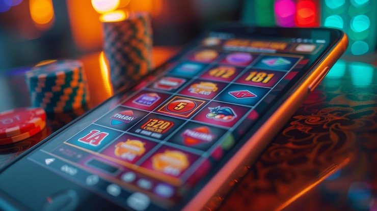 Player selecting from multiple quick game options on mobile device screen